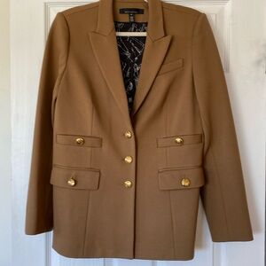 White House Black Market brown suit jacket